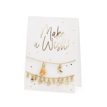 Wenskaart Make A Wish Armbanden 14,8cm