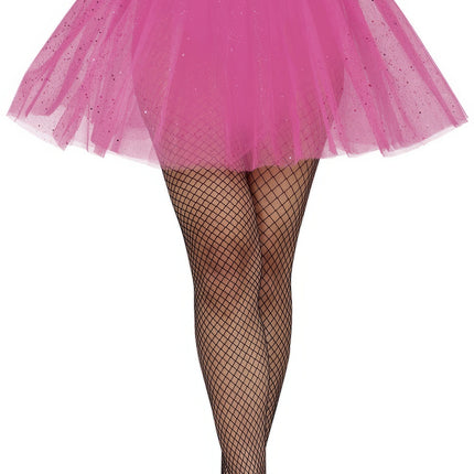 Roze Tutu Dames Glitter 40cm