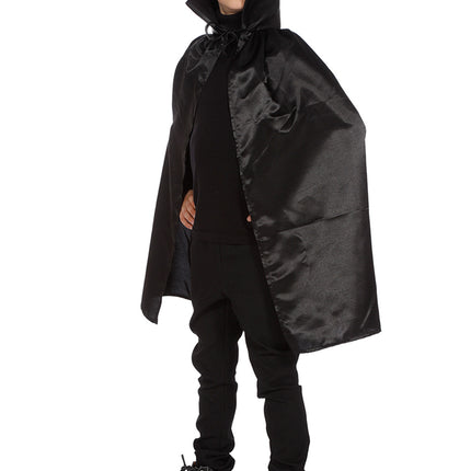 Halloween Cape Zwart Kind Dracula