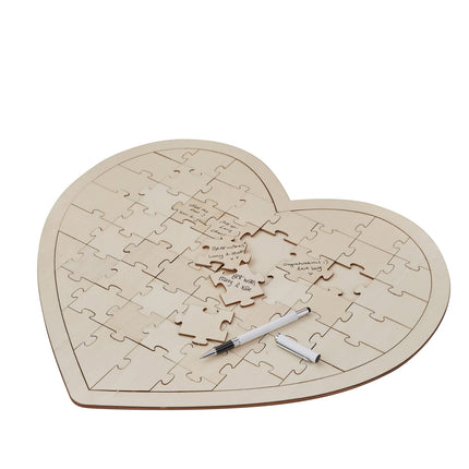 Gastenboek Hart Puzzel 42cm