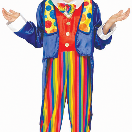 Clown Kostuum Gekleurd Kind