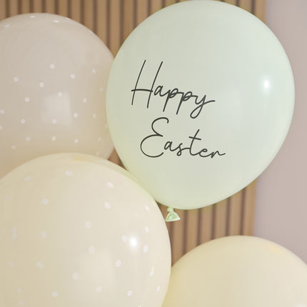 Pasen Ballonnen Happy Easter 30cm 5st