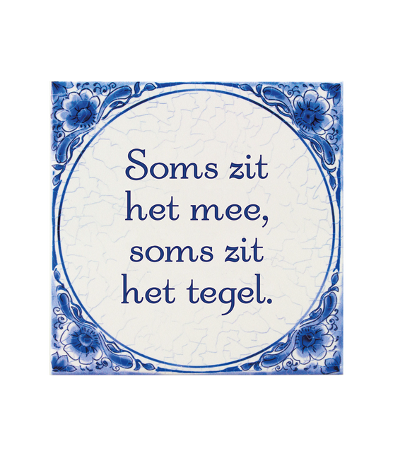 Delfts Blauw Tegel Soms Tegel 14,5cm