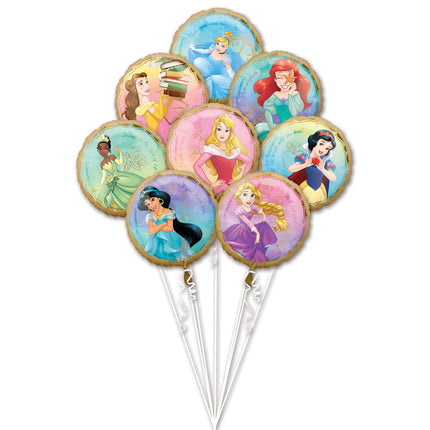 Disney Prinsessen Helium Ballonnen Set 8 delig leeg