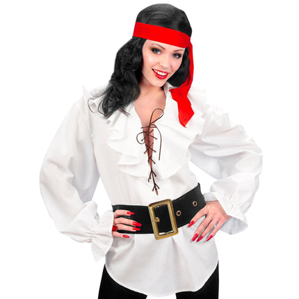 Witte Blouse Dames Piraten/Renaissance