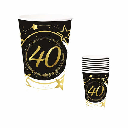 Bekers 40 Jaar 240ml 6st