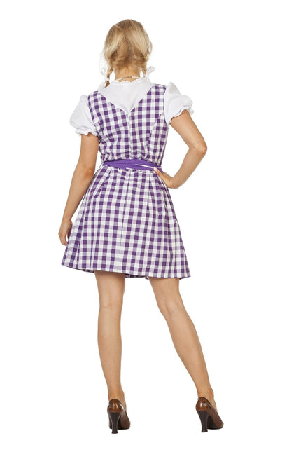 Paarse Dirndl Jurk Oktoberfest Dames