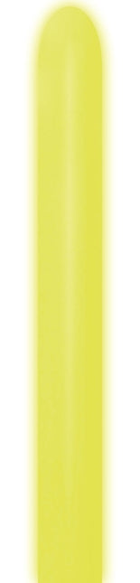 Modelleerballonnen Neon Yellow 5cm 152cm 50st