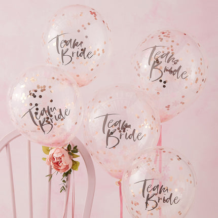 Ballonnen Team Bride 30cm 5st