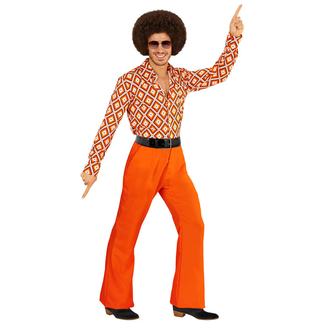 Disco 70S Broek Oranje Heren