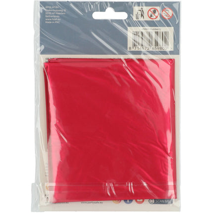 Folie Ballon Cijfer 0 Mat Rood XL 86cm leeg