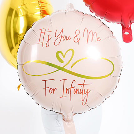 Helium Ballon Infinity Love Leeg 45cm