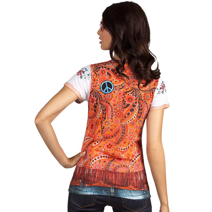 Flower Power Fotorealistisch Shirt Dames