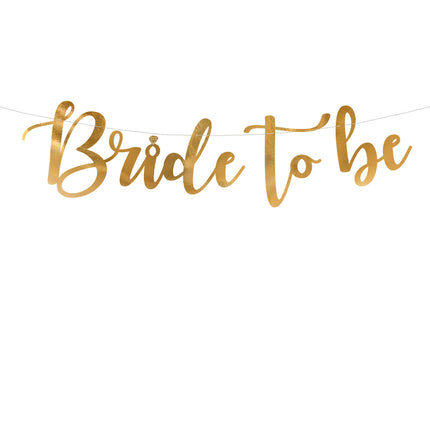 Bruiloft Slinger Bride To Be Goud 80cm