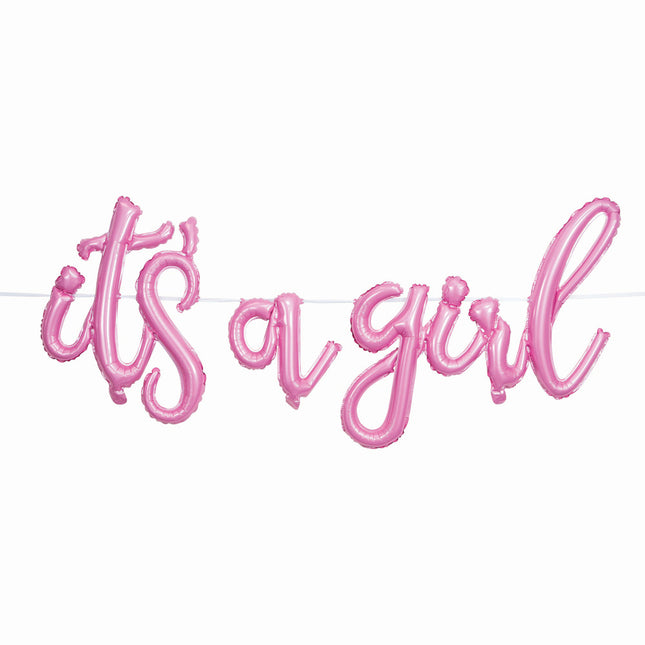 Gender Reveal Letterslinger It'S A Girl 2,4m