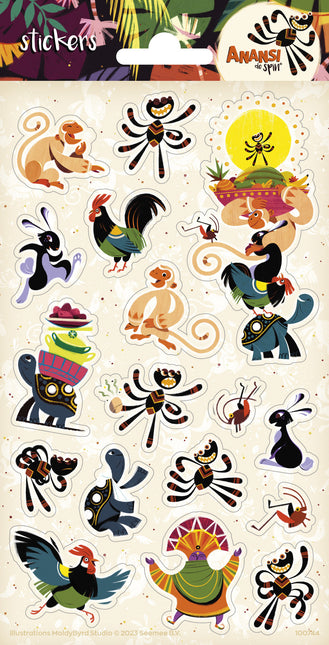 Anansi Stickers Spin