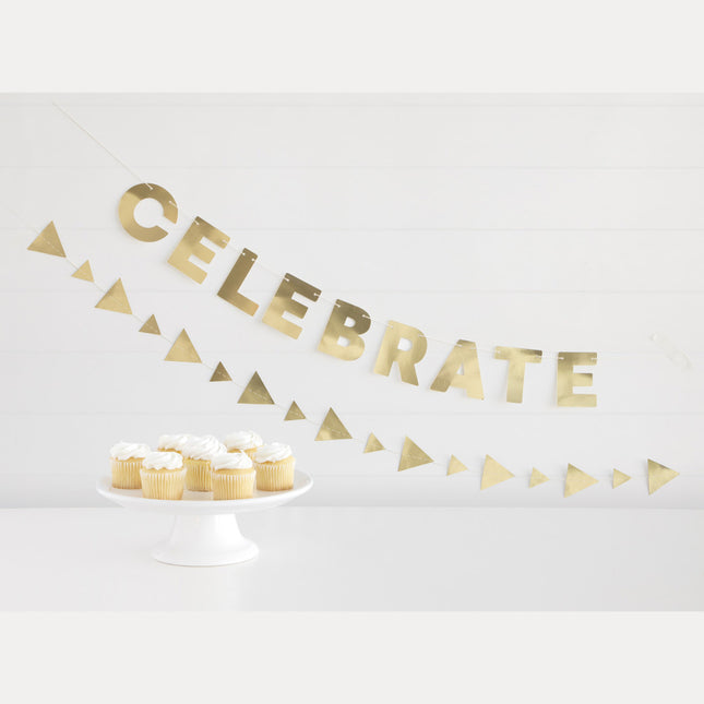 Letterslinger Celebrate Goud 2 delig