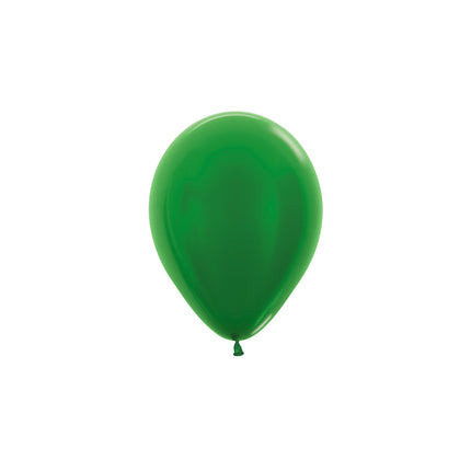 Ballonnen Metallic Green 12cm 50st