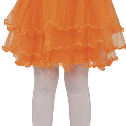 Oranje Tutu Meisje Ruches 30cm