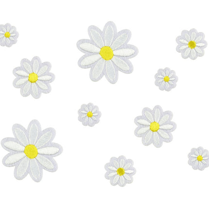 Strijk Embleem Bloemen 10st