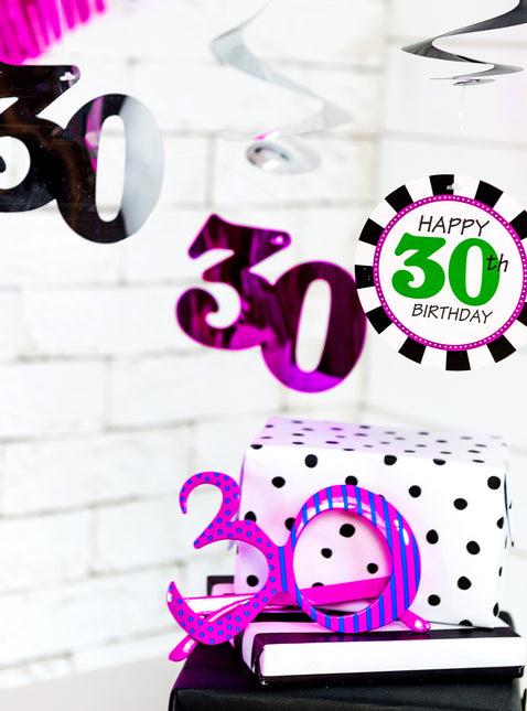 Bril 30 Jaar Fuchsia