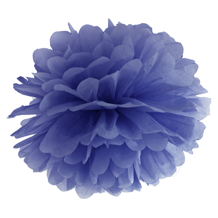 Pompon Blauw 25cm