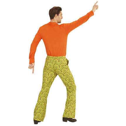 Disco 70S Broek Groen Heren