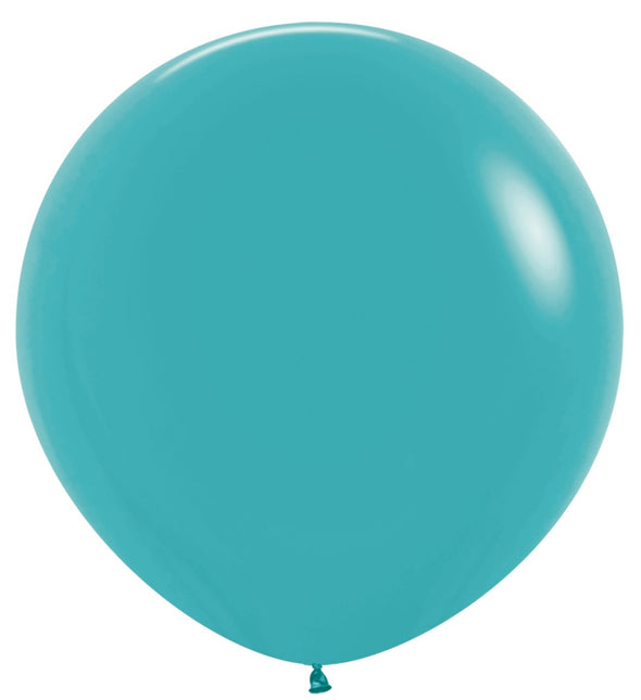 Ballonnen Caribbean Blue 91cm 2st