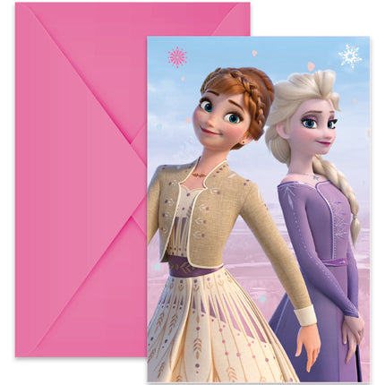 Frozen 2 Wind Spirit Uitnodigingen 6st