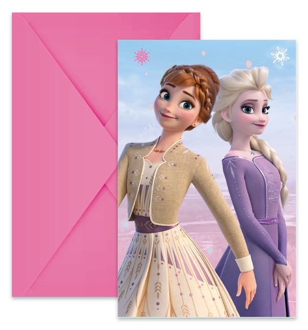 Frozen 2 Wind Spirit Uitnodigingen 6st