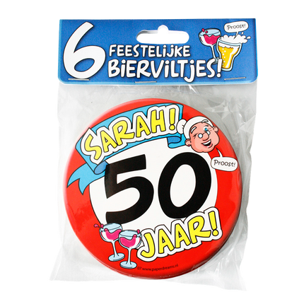 Bierviltjes Sarah 12,5cm 6st