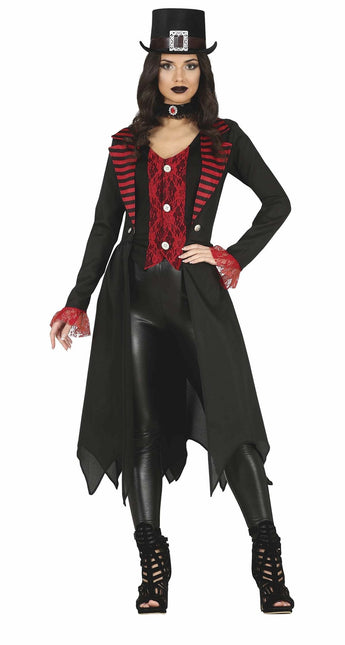 Gothic Halloween Kostuum Dames Rood