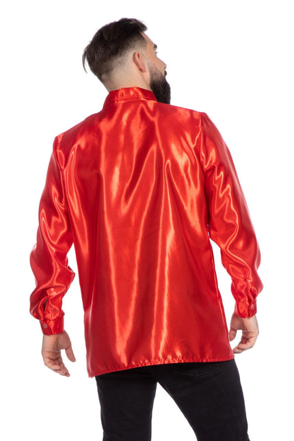 Disco Blouse Ruches Rood