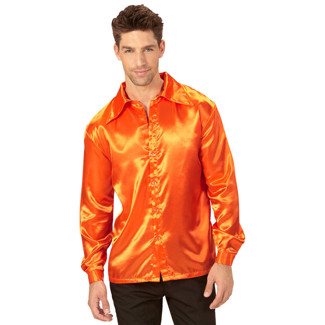 Disco Blouse Oranje Heren