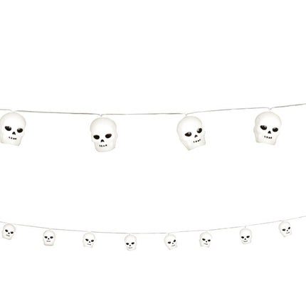 Halloween Lichtslinger Doodshoofden 1,8m