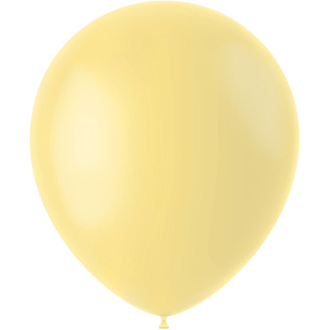 Lichtgele Ballonnen Powder Yellow 33cm 50st