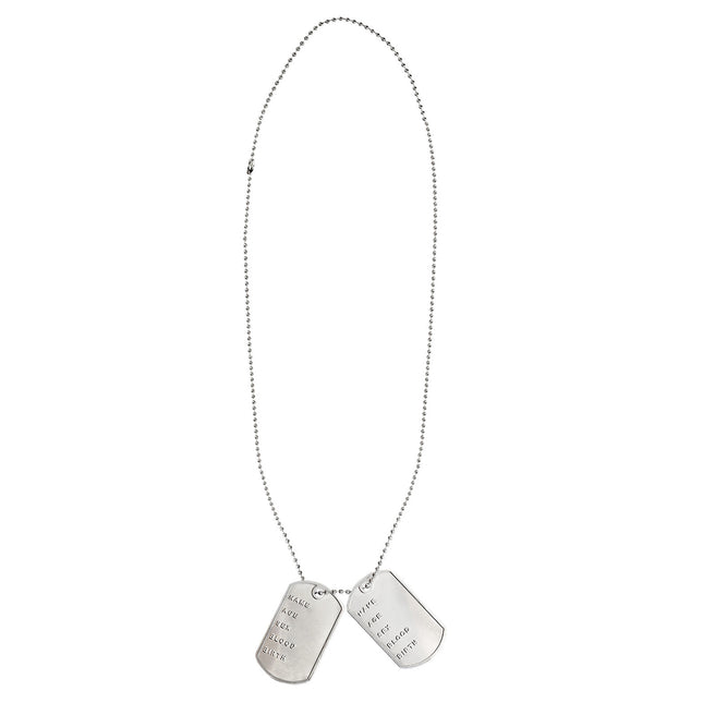 Zilveren Ketting Dog Tag