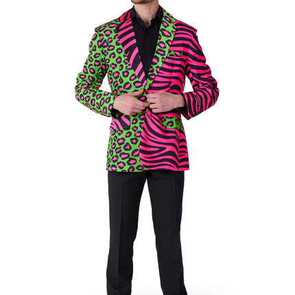 Panter Tijger Neon Blazer Heren Suitmeister