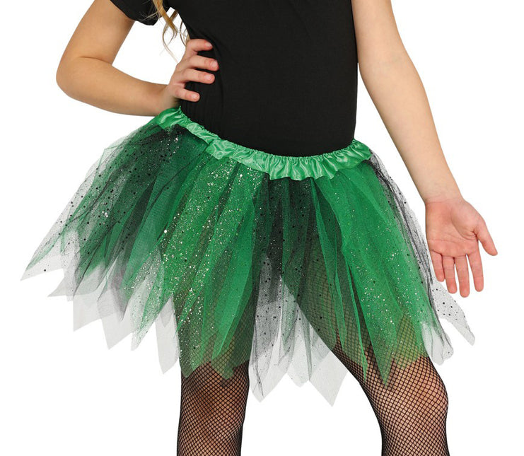 Groene Tutu Glitter Kind 31cm