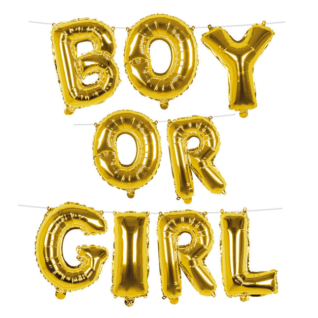 Gender Reveal Letter Ballon Boy Or Girl 4m