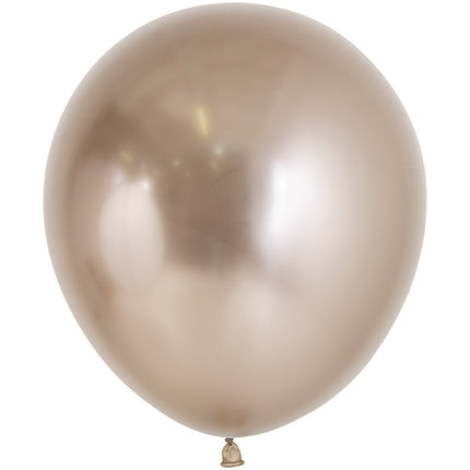 Ballonnen Reflex Champagne 45cm 6st