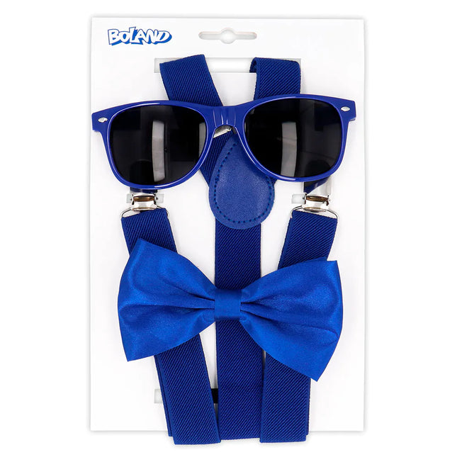 Blauwe Accessoireset 3 delig