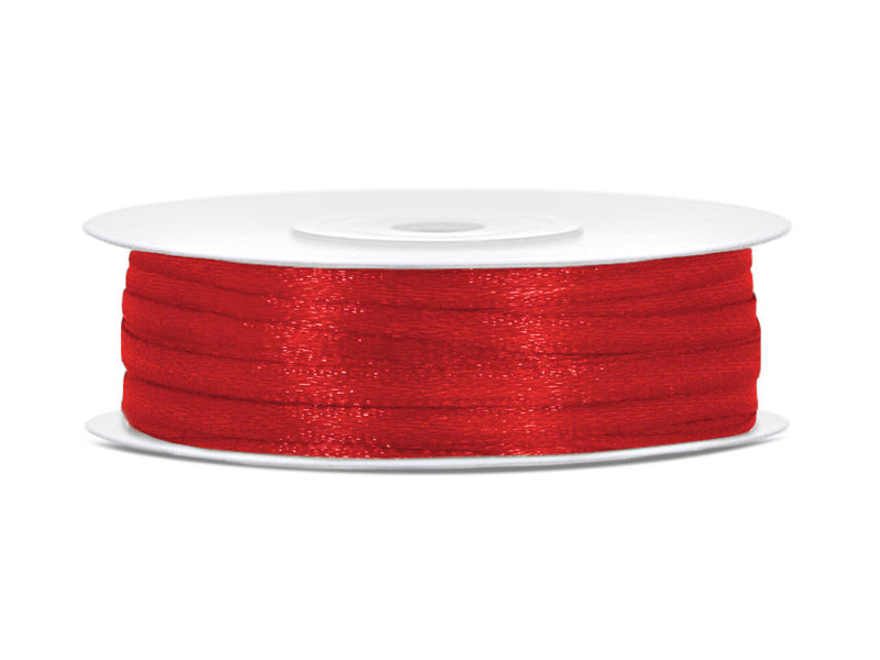 Satijn Lint Rood 3mm 50m