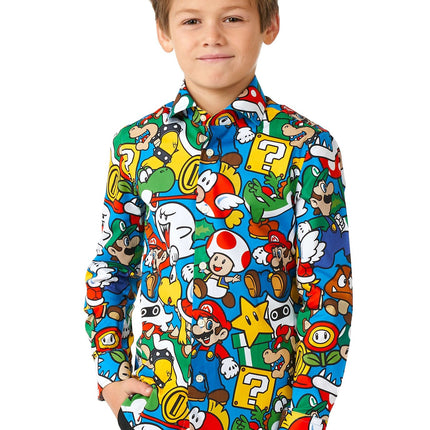 Super Mario Overhemd Jongen OppoSuits