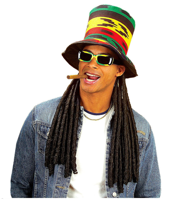 Hoed Rasta Met Dreadlocks