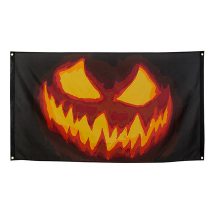 Halloween Vlag Creepy Pumpkin 90x150cm