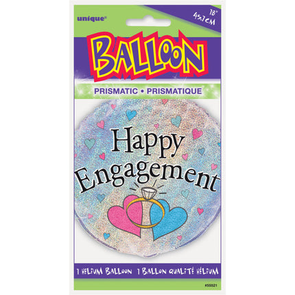 Helium Ballon Happy Engagement 45cm leeg