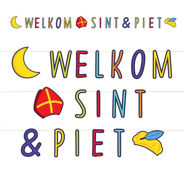 Letterslinger Sint en Piet 3m