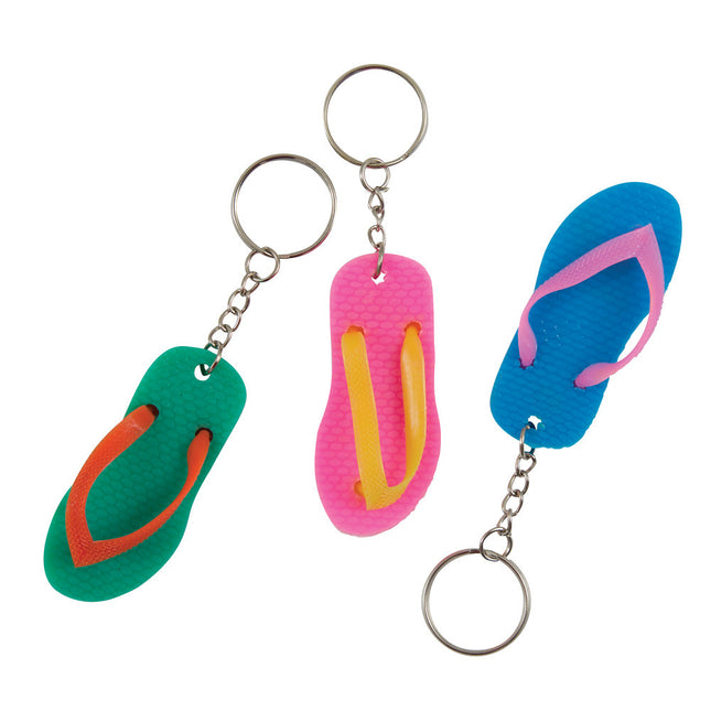 Uitdeelcadeautjes Sleutelhangers Slipper 10cm 6st