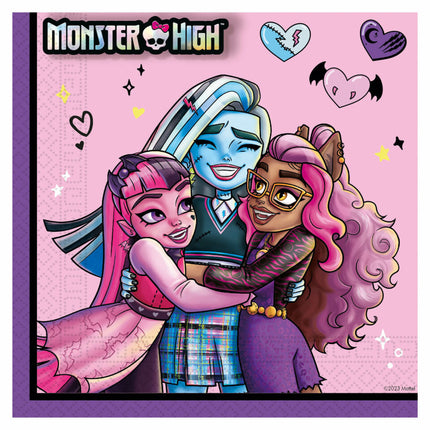 Monster High Servetten 33cm 20st